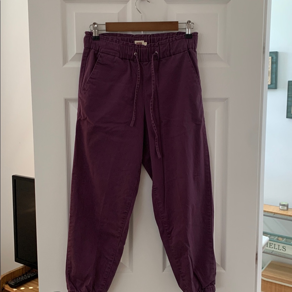 Levi's Plum cotton Jogger Pants
